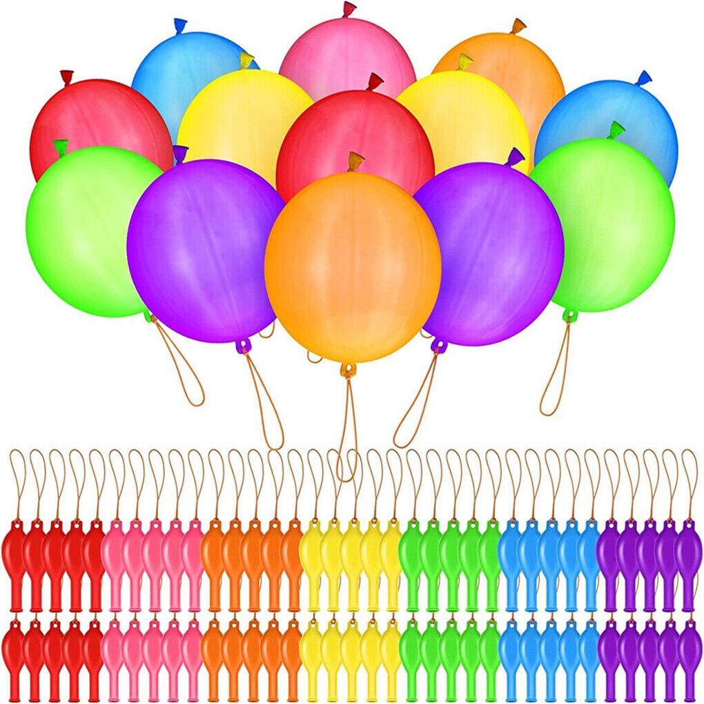 25X Large Punch Balloons Multi Colour Bags Fillers Children Toy Birthday Party