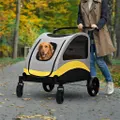 Super Shockproof Dog Stroller Foldable Pet Cart Jogger Wagon Pet Travel Carrier