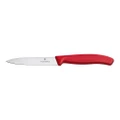 Victorinox Paring Knife Pointed Tip Straight 10cm - Red