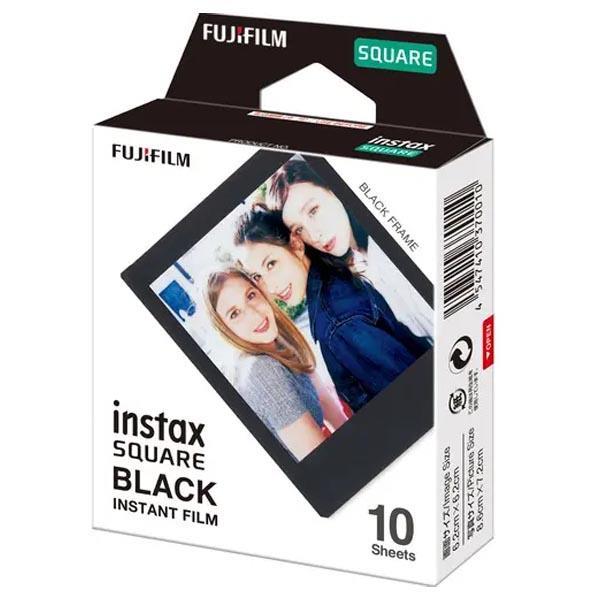 Fujifilm Instax Square Film Black Frame - 10 Sheets