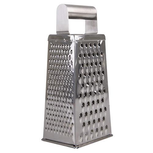 Appetito Stainless Steel 4-Sided Grater - Deluxe