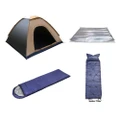 For 2-Person 4-in-1 Outdoor Camping Tent Kit Portable Quick Automatic Opening Beach Tent Hiking Picnic Travel Style 1