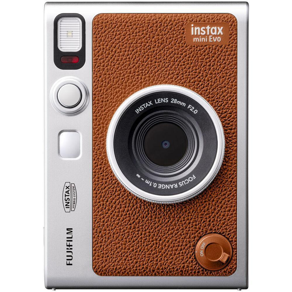 Fujifilm INSTAX MINI EVO Hybrid Instant Camera - Brown