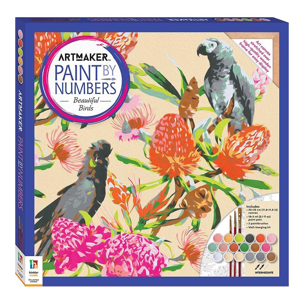 Art Maker Paint by Numbers: Beautiful Birds Painting Set Art/Craft Activity