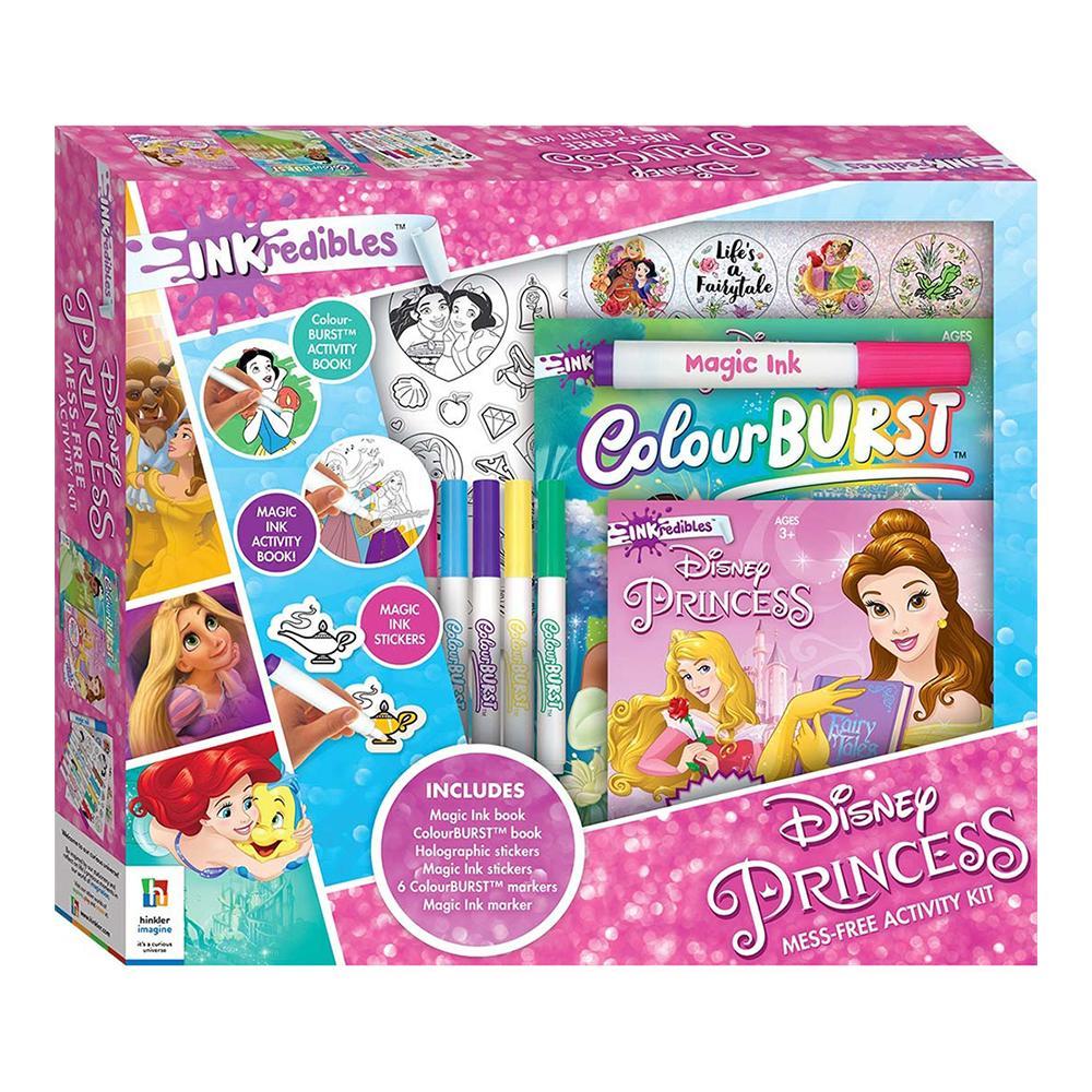 Inkredibles Disney Princess Colouring Activity Kit Kids/Children Art 3y+
