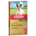 Advantix(TM) Fleas, Ticks & Biting Insects for Puppies & Small Dogs Up To 4kg - 6 Pack