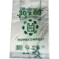 EcoLux White Biodegradable Shopping Bag 200 Units - Model 30 x 60 cm - Unisex White