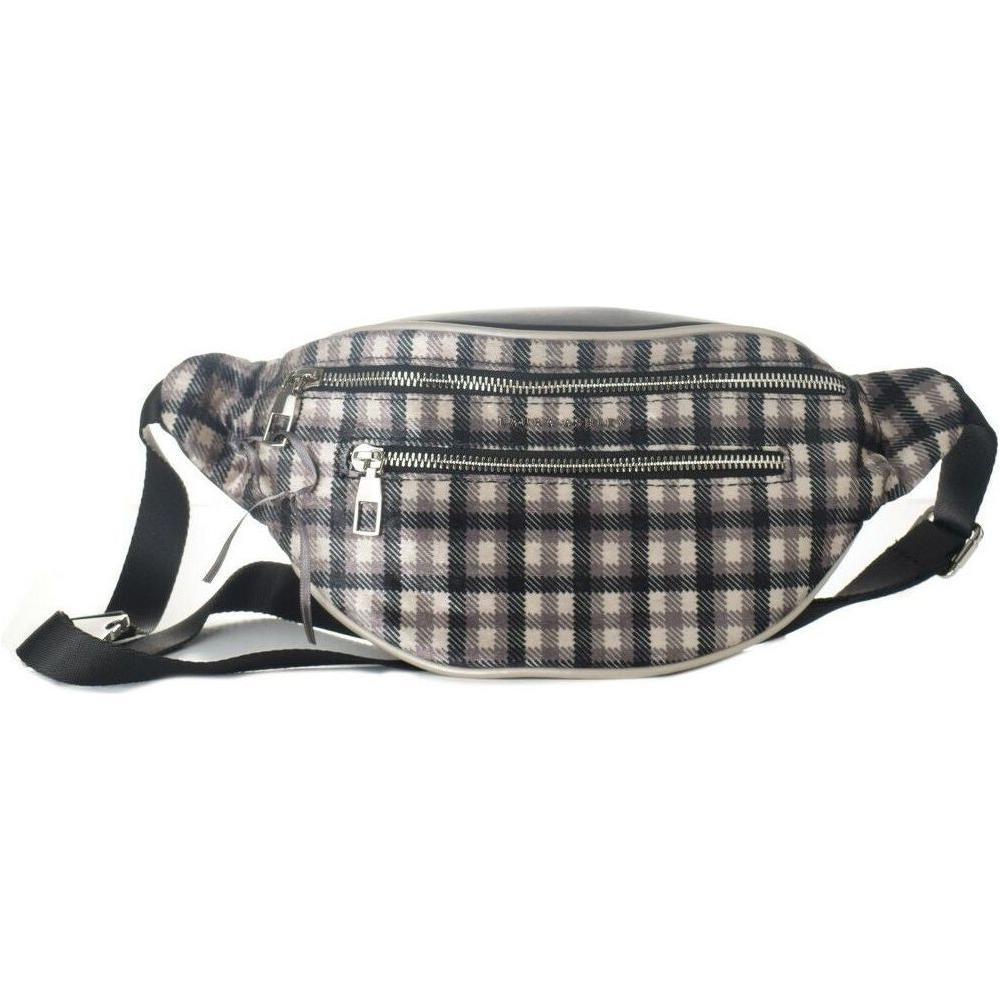 Laura Ashley DFG-BLCK-GRS Belt Pouch - Stylish Synthetic Handbag in Black and Grey (Model DFG-BLCK-GRS)
