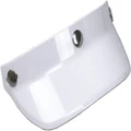 Universal 3 Snap Button Visor Flip Up Wind Shield for Open Face Motorcycle Helmet White