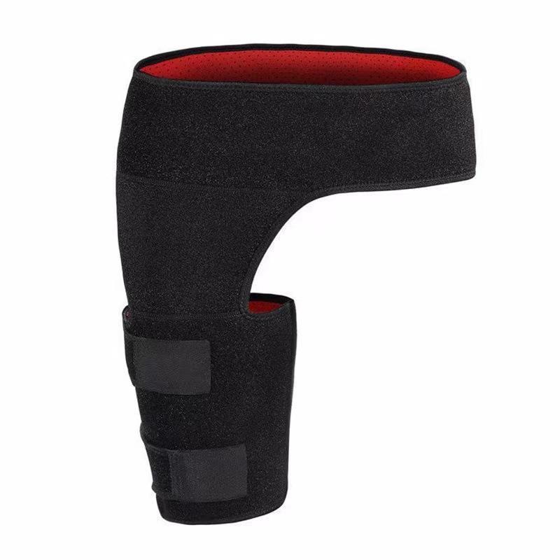Black exterior red interior Adjtable Support for Hip, Ankle, Hamstring, Thigh and Sciatic Nerve Pa