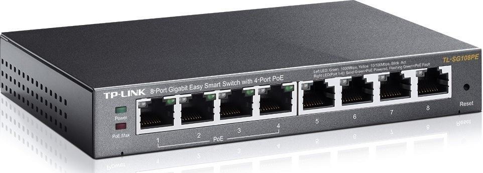 TP-Link: SG108PE 8 Port Gigabit Easy Smart POE