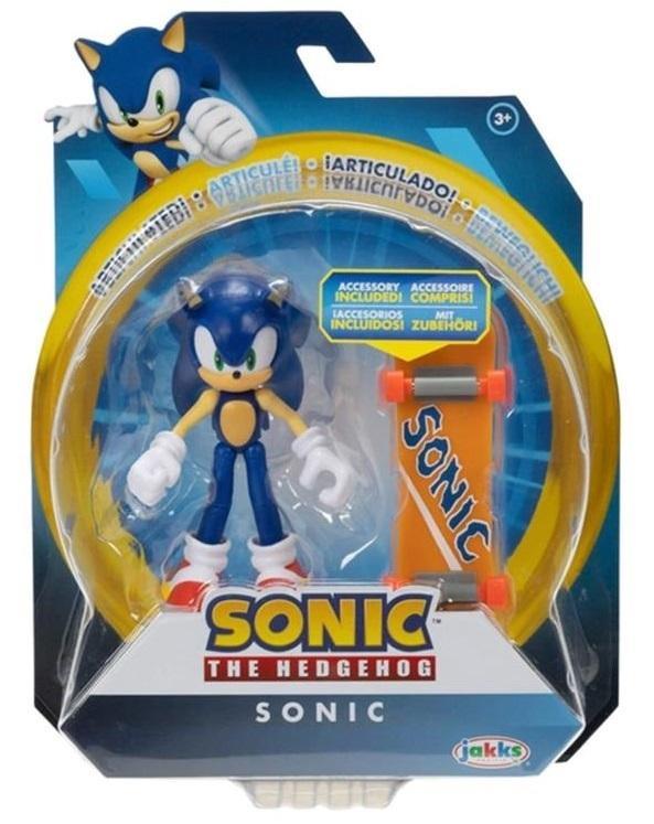 Sonic the Hedgehog: Sonic (with Skateboard) - 10cm Action Figure
