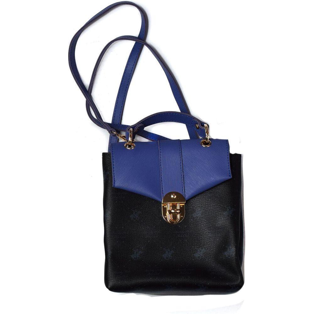 Beverly Hills Polo Club 904-BLACK Women's Synthetic Leather Casual Handbag in Black (18 x 19 x 10 cm)