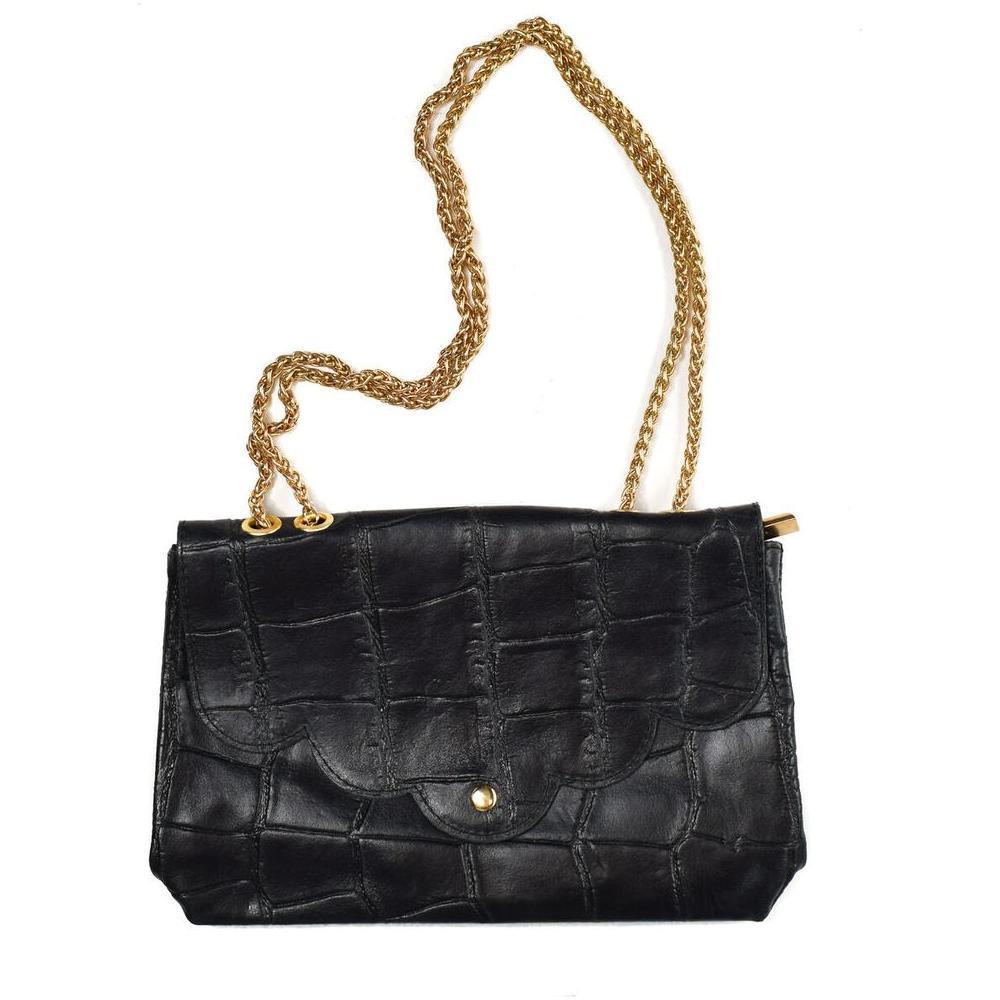 IRL HAMELIE-NOIR Women's Leather Casual Handbag - Model 27x17x5cm, Black