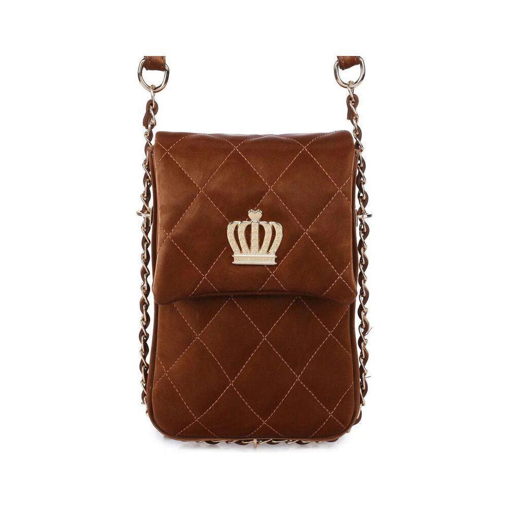 Elegant and Sophisticated: Juicy Couture Brown Synthetic Women's Handbag 673JCT1328 (16 x 22 x 4 cm)