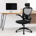 Advwin Ergonomic Office Chair Mesh High Back Desk Chair with Lumbar Support Adjustable Headrest Black