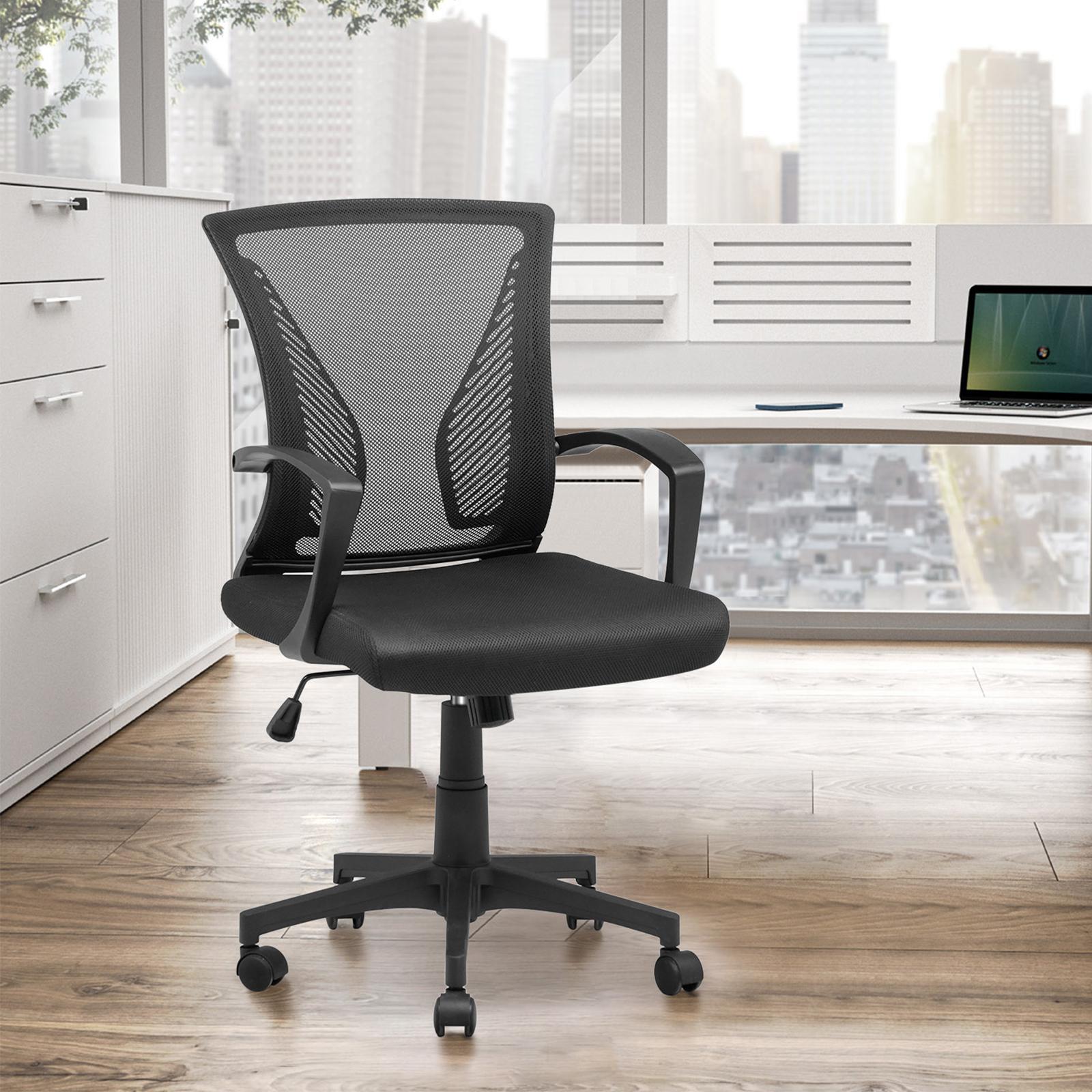 Advwin Office Chair Ergonomic Mesh Swivel Desk Chair Black