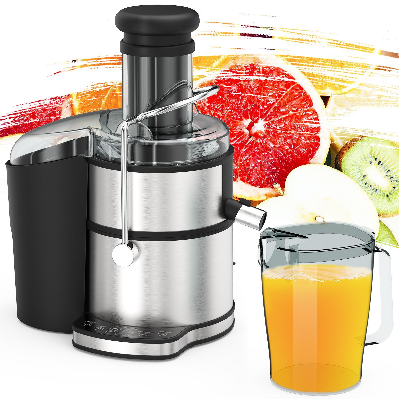 ADVWIN 800W Juicer Machine, Centrifugal Juicer Extractor with LCD Touch Control Wide Mouth 3.15” (8cm) Feed Chute