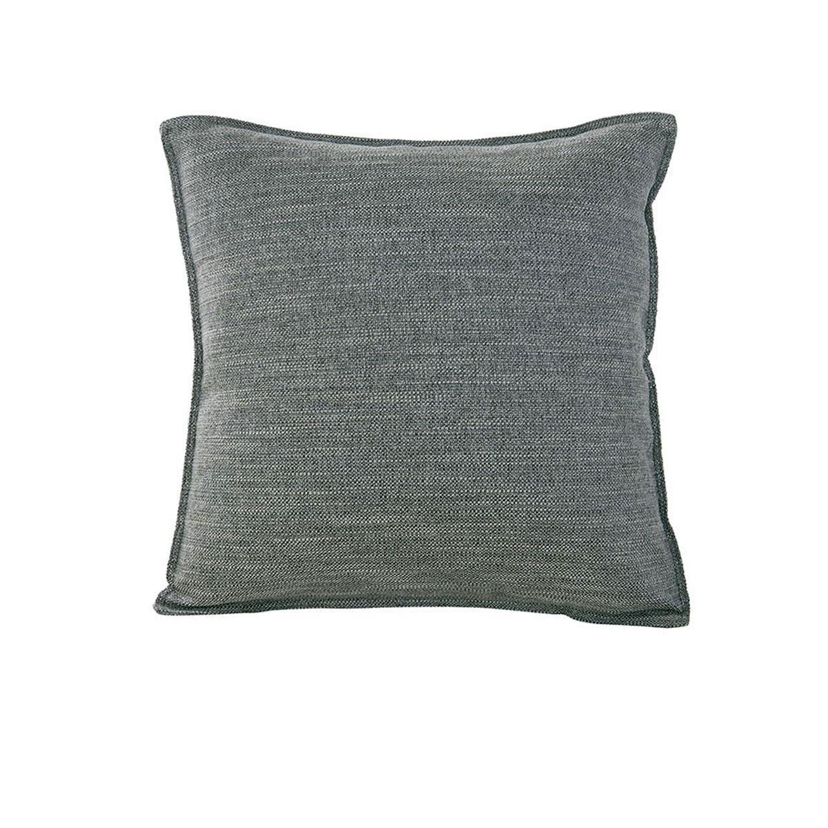 Jason Linen Look Square Filled Cushion 44 x 44 + 1 cm Pewter