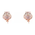 Lancaster Sterling Silver Ladies Owl Earrings JLA-EAR-OWL-2 - White