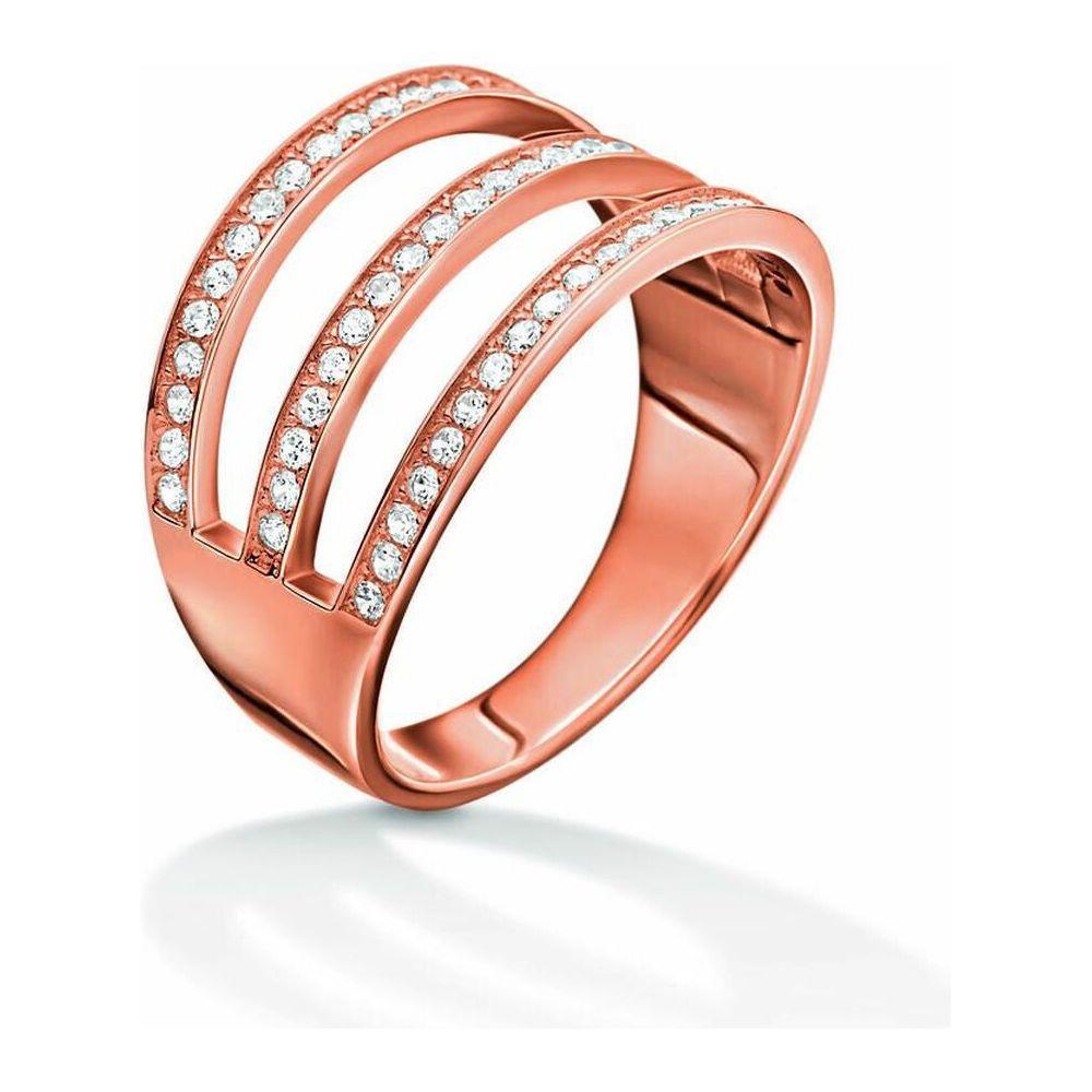 Folli Follie Ladies' Sterling Silver Pink Ring 3R15S091RC-52 (Size 12)