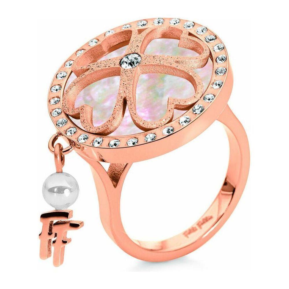 Folli Follie Ladies' Stainless Steel Pink Ring 3R2T013RIC-52 - Size 12