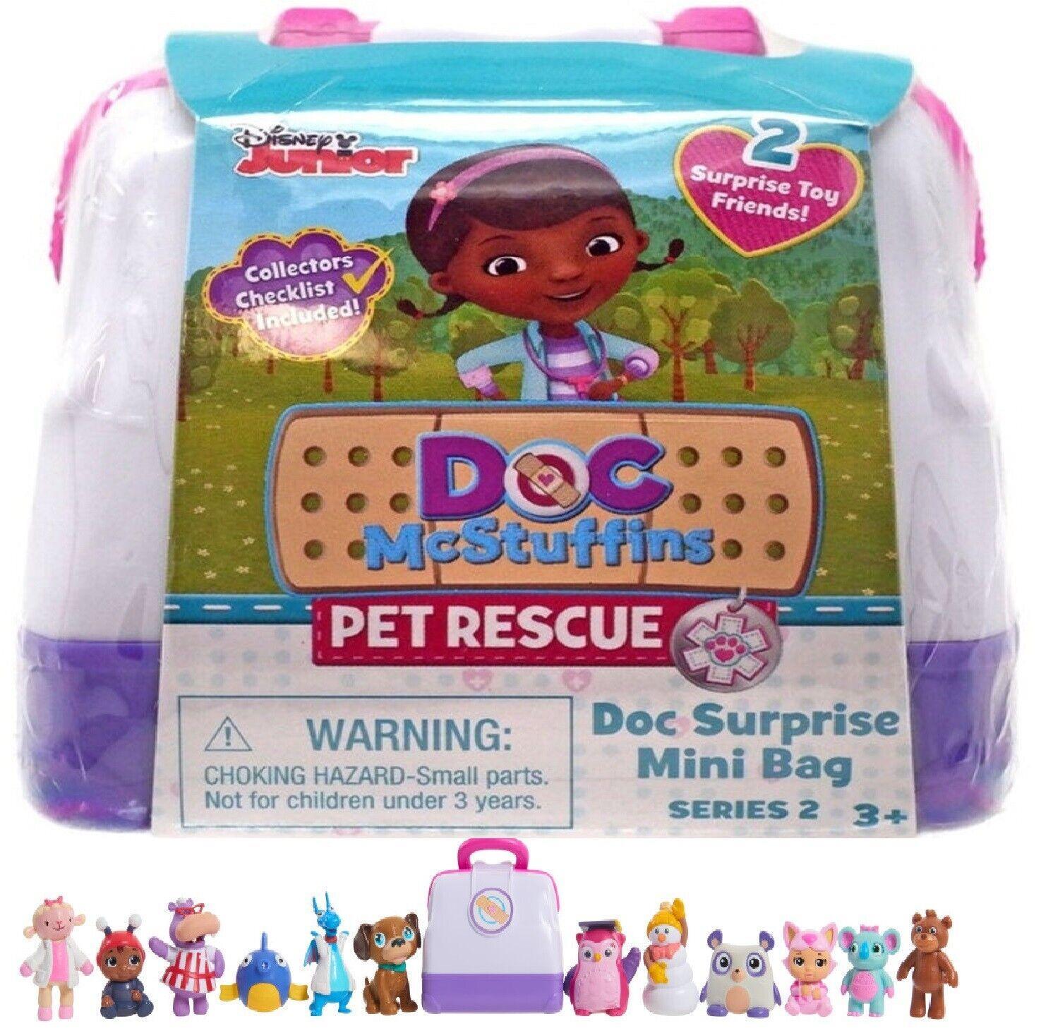 Disney Junior Doc McStuffins Toy Pet Rescue Surprise Mini Bag Assorted 2 Figures