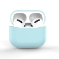 Silicone Gel Case For Apple Airpods 3 Protective Cover Skin Shockproof -Sky Blue