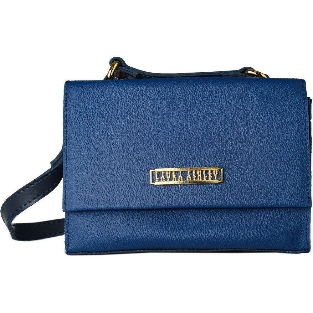 Laura Ashley BANCROFT-DARK-BLUE Blue Synthetic Women's Handbag (Model No. LA-BANCROFT-DARK-BLUE)