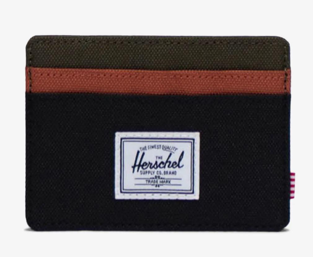 Herschel Supply Co: Charlie Cardholder - Black/Ivy Green/Chutney