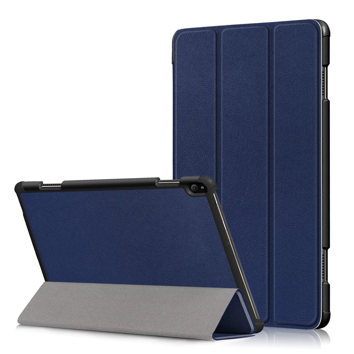 MCC For Lenovo Tab P11 PU Smart PU Leather Case Cover 11" TB-J606F J606 Skin [Dark Blue]