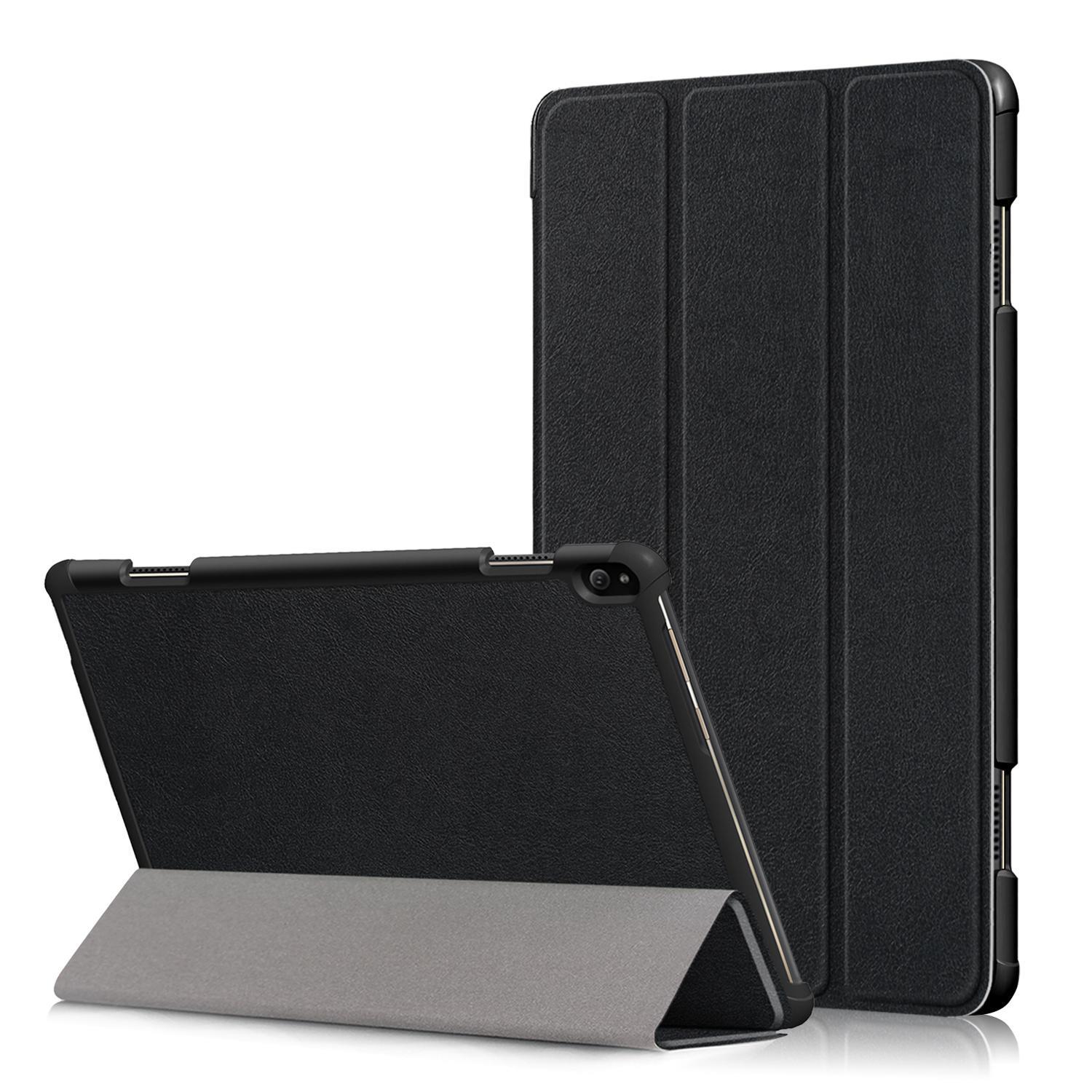 MCC For Lenovo Tab M10 Smart Leather Case Cover Tablet HD TB-X605F TB-X505 10" [Black]