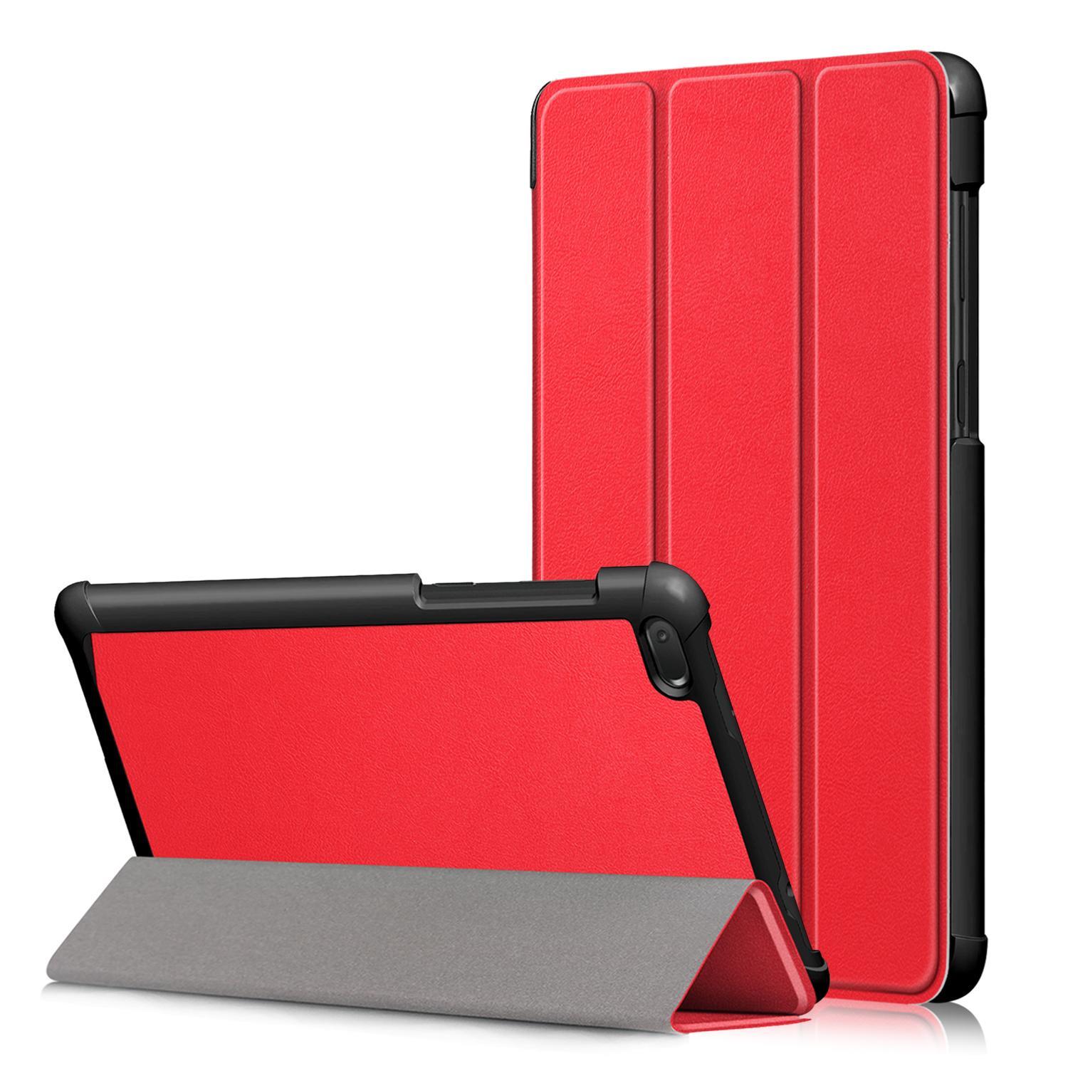 MCC For Lenovo Tab E8 PU Leather Case Cover TB-8304F/I/X Skin 8" E [Red]