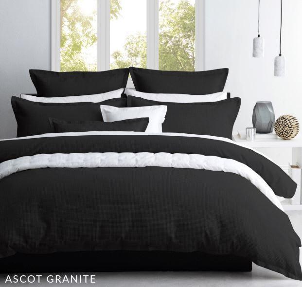 Ascot Granite Waffle Standard Pillowcase Pair