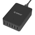 Orico 50W 6-Port Smart Desktop USB-Charger - Black [ORICO-CSE-6U-BK]
