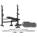 CORTEX MF-4000 Bench Press with 90kg Standard Tri-Grip Weight and Bar Set