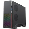 ACase SD-S613, RGB SFF MicroATX Desktop Case+300W SFF PSU, 1xUSB3.0+1xType C (USB2.0), HD Audio, 1xPower Cord, 1 Year Warranty