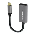 MBEAT Elite USB-C to Display Port Adapter -Converts USB-C to DisplayPort female port, 4K@60Hz 3840×2160, 15cm - Space Grey