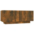 TV Cabinet Smoked Oak 100x35x40 cm Engineered Wood vidaXL