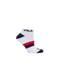 Fila Unisex Ped Socks 3pk White