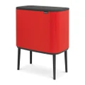 Brabantia BO Touch Kitchen Bucket Rubbish/Garbage XL Bin 36L 54cm Passion Red