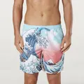 Mitch Dowd - Men's The Great Wave Repreve(R) Swim Shorts - Blue