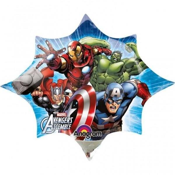 Avengers Shaped Foil Balloon (Multicoloured) (One Size)