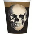 Amscan Paper Skull Party Cup (Pack of 8) (Black/Brown/White) (One Size)