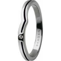 Skagen Ladies' Silver Steel Ring JRSB018SS5 (Size 10)