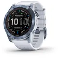 Garmin Fenix 7X Sapphire Solar Edition watch with GPS Mineral Blue