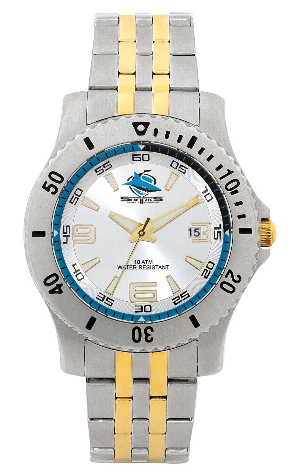 NRL Legends Watch - Cronulla Sharks - Stainless Steel Band - Box incl.