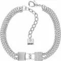 Elegant Ladies' Stainless Steel Grey Bracelet - DKNY 5520115