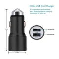 Sony Xperia 10 Fast Charge Dual Port USB Full Aluminium Car Charger Adaptor 3.1A/24W (Black)
