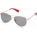Polaroid Women's Aviator Sunglasses - Model 6070-S-X-J2B-56: Red Metal Frame